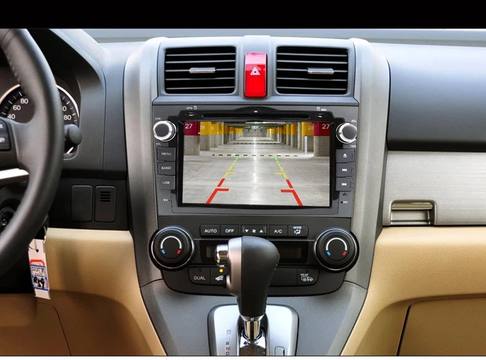 Perfect Eunavi 8 inch Android 9.1 2 Din Car DVD Player Radio GPS For Honda CRV Cr-v 2006 2007 2008 2009 2010 2011 Head Unit Stereo WIFI 10