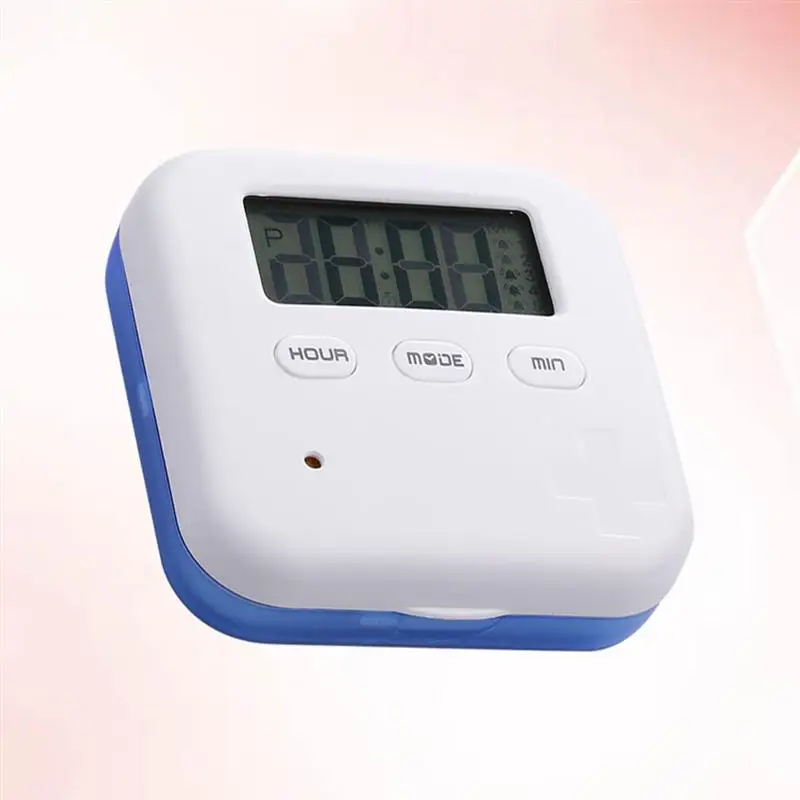 ROSENICEPill Box Timer Alarm Clock Convenient Mini Pill Container for Travel ROSENICEPill Box Timer Alarm Clock Convenient Mini Pill Container for Travel