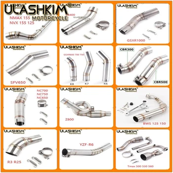 

Free Shipping motorcycle Middle PIPE C600 Z250 Z250SL R25 R3 Z750 Z800 ZX6R ZX10R R15 CB1000R KTM200 CSXR1000 MT07 09 Q