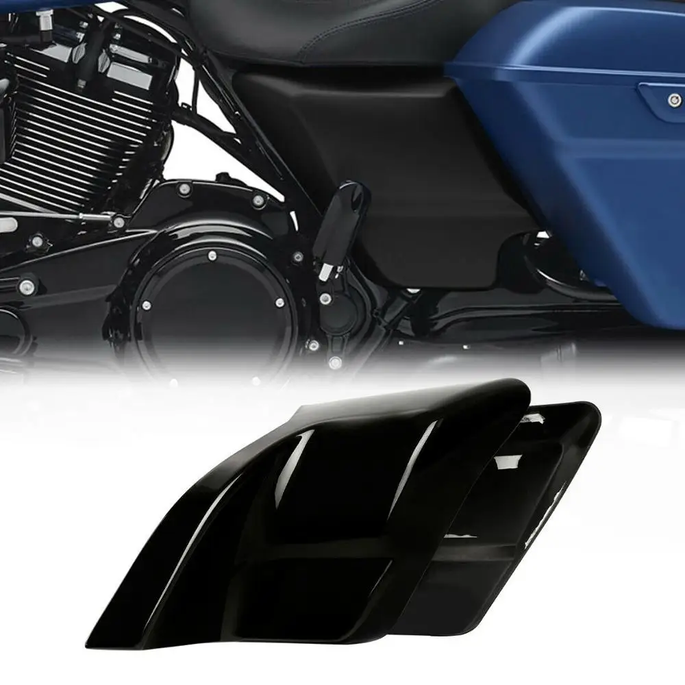Мотоцикл растягивается Расширенная боковая крышка панель для Harley Touring Electra Glide Road