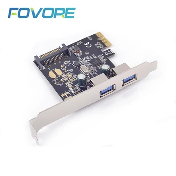 

USB PCI-e Adapter 2 Ports USB 3.0 to PCI-e expansion Card Adapter USB3.0 PCIe PCI express Converter
