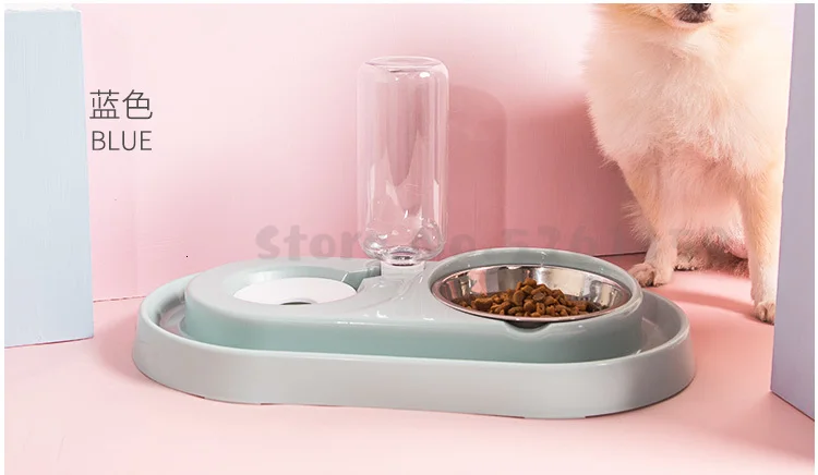 Dog Drinking Water Machine Automatic Dog Bowl Cat Bowl Double Bowl Pet Feeder Teddy Water Drinker Cat Drinking Machine