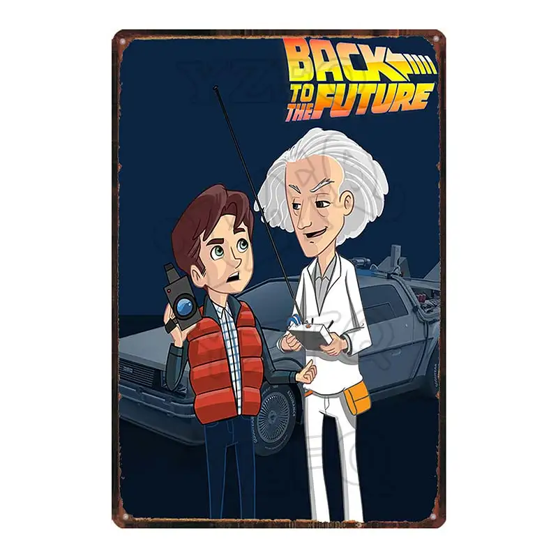 【YZFQ 】Future Classic Movie металлическая Оловянная табличка, металлическая винтажная настенная панель, кафе, магазин, домашнее искусство, ремесло, кино, Декор, 30X20 см, DU-6372A - Цвет: DU-6377