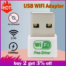 Usb wifi адаптер ethernet lan беспроводной 802.11n ноутбук ключ карта antena adaptador 2,4g wi fi приемник wi-fi мини 150 Мбит/с