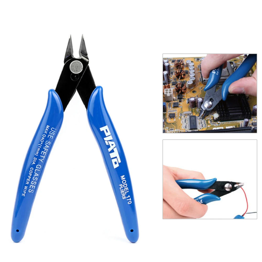 

Electrical Wire Cable Cutters Cutting Side Snips Flush Pliers Nipper Anti-slip Rubber Mini Diagonal Pliers Hand Tools
