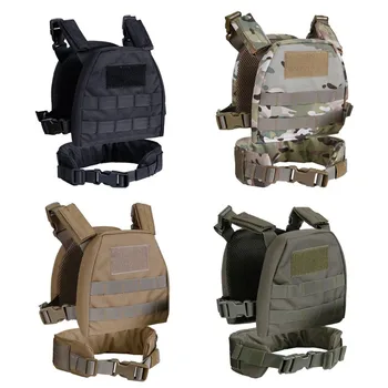 

2019Newest Children Kids Airsoft Tactical Military Waist Belt Molle Plate Carrier Combat Vest with Patrol Belt Child Clothes