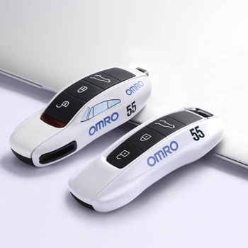 

Key case for Porsche Macan Cayenne Panamera 911 971 9YA New white key Hard shell remote control key holder case cap fob NO.55