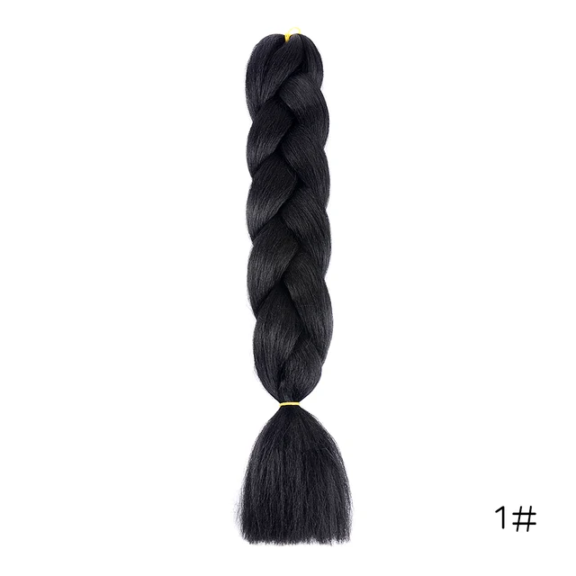YXHAIR 100g 48 Inch Synthetic Jumbo Box Braids Expression Crochet Hair Extension for Women Pre Stretched Yaki Ombre NO 1