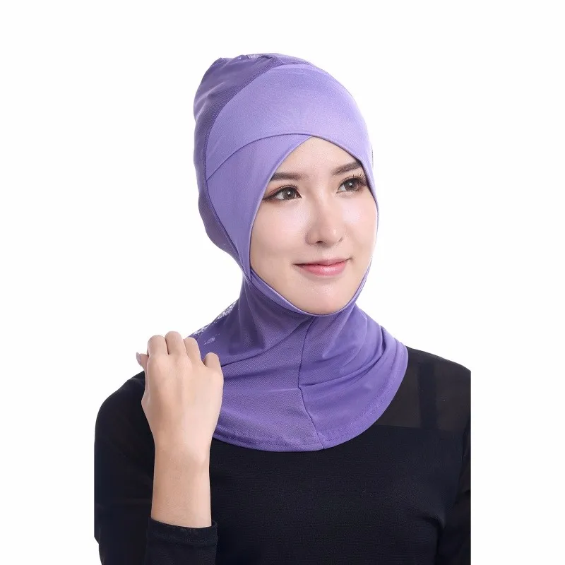 Женский мусульманский хиджаб подхиджабник ниндзя голова исламский платок дамская шляпа без полей шапка шарф NS