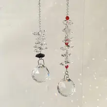 2 шт./компл. 30 мм с украшением в виде кристаллов окна Ловец Солнца коллекция бисера в стиле «Ловца снов» окна, садовый Декор Радуга, прозрачного хрусталя призмы