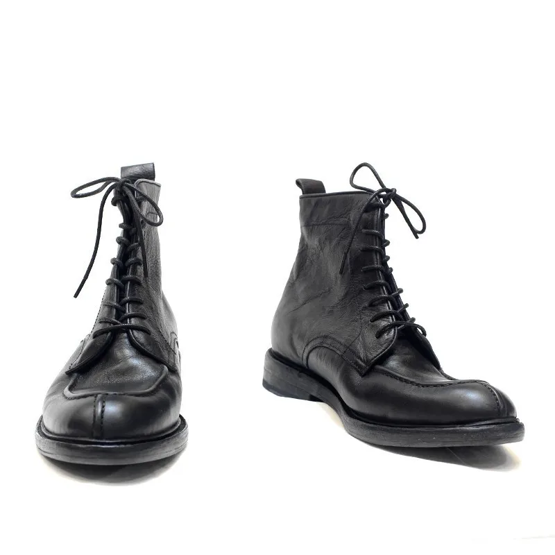 military vintage biker boots