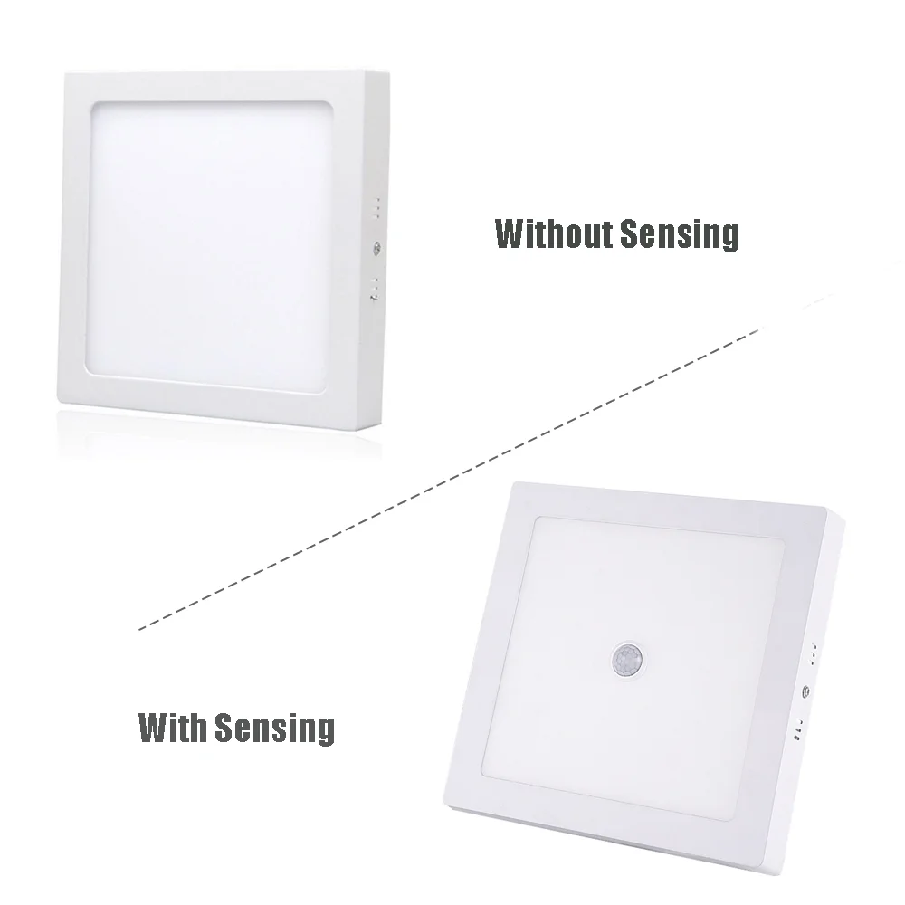 LED Ceiling Light 6W 12W 18W 24W PIR Motion Sensor Led Panel AC180-265V Aluminum for Home Decor led ceiling light,ceiling light,motion sensor ceiling lamp