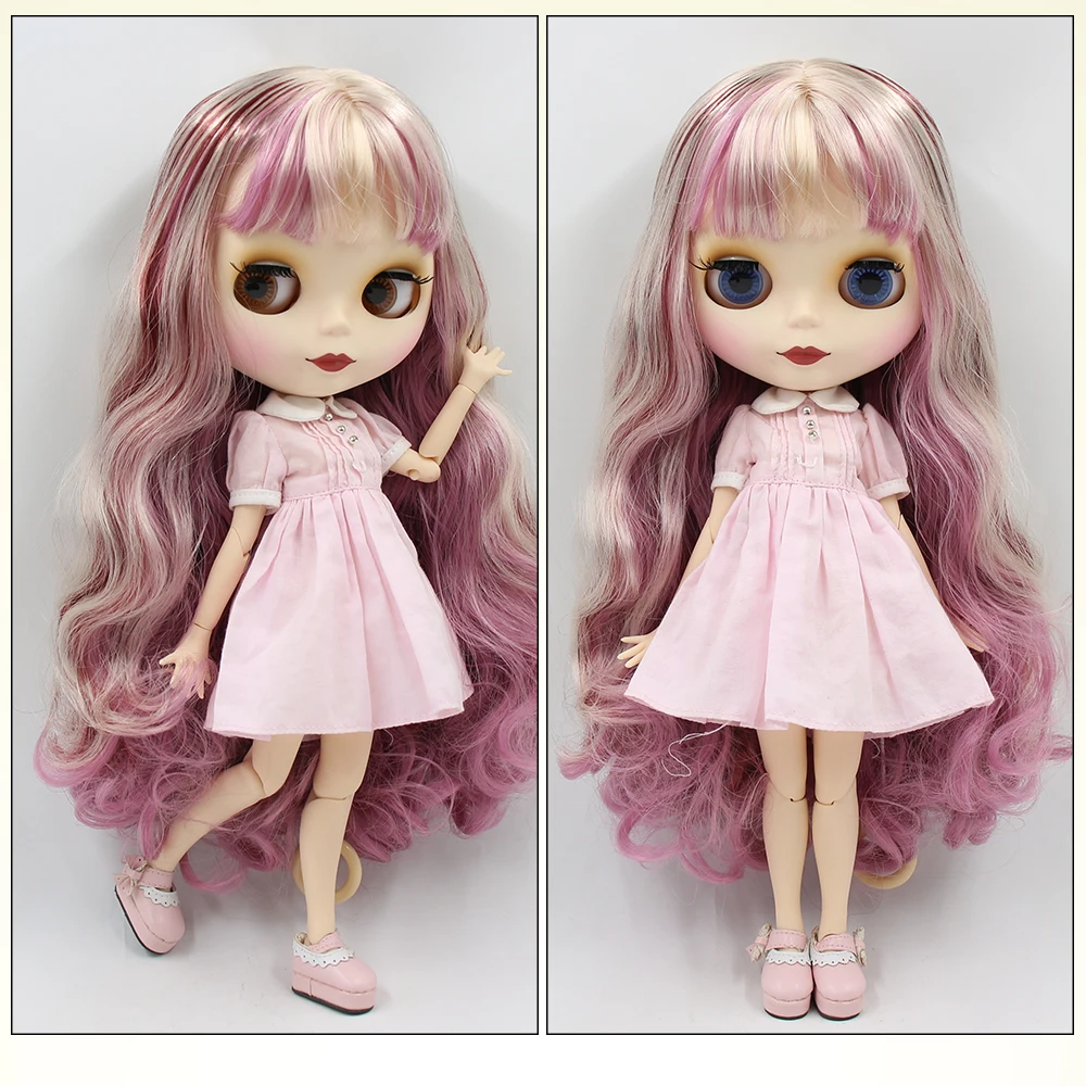 Kim – Premium Custom Neo Blythe Doll with Multi-Color Hair, White Skin & Matte Cute Face 1
