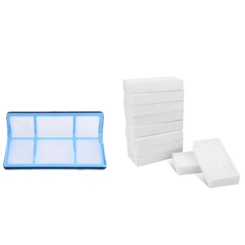 

1 Pcs Dust Hepa Filter for Ilife V5 V5S V3 V3S V5Pro V50 V55 X5 Ilife V5S Pro Vacuum Cleaner & 10 Pcs Premium HEPA Filter for IL