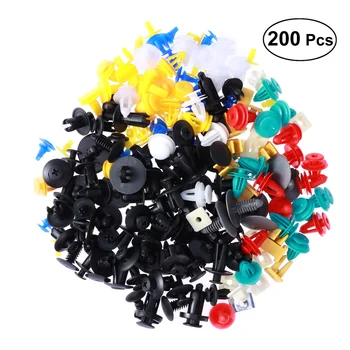 

200 Pcs Nylon Automotive Push Pins Bumper Fastener Rivet Clips Car Push Type Rivet Pin Clips (20 Species)