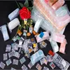 Color lovely beautiful zip lock plastic bag can be re-sealed transparent bag storage sundries bags powder pills packaging bags ► Photo 2/6