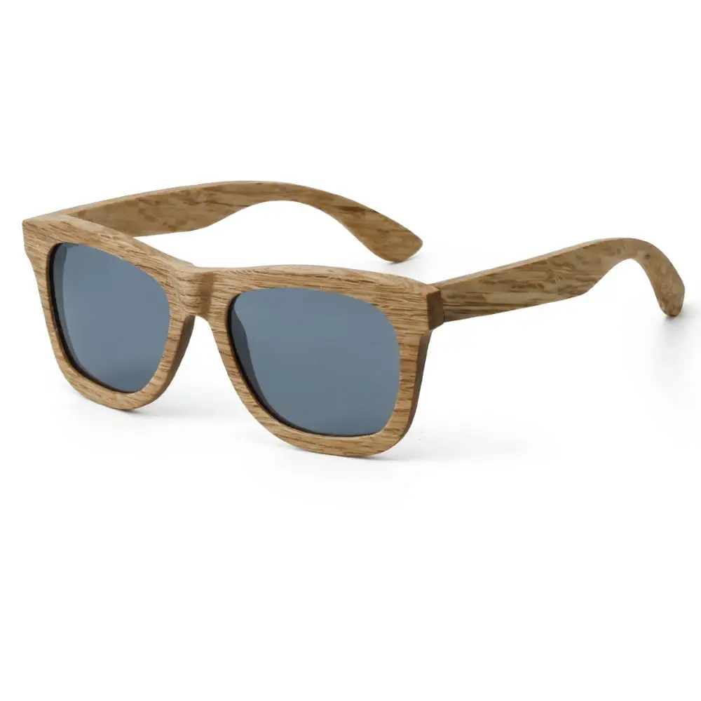 CUUPA винтажные деревянные Роскошные поляризованные солнцезащитные очки для женщин мужские солнцезащитные очки пляжные Цветные l очки анти-УФ для вождения - Цвет линз: Black