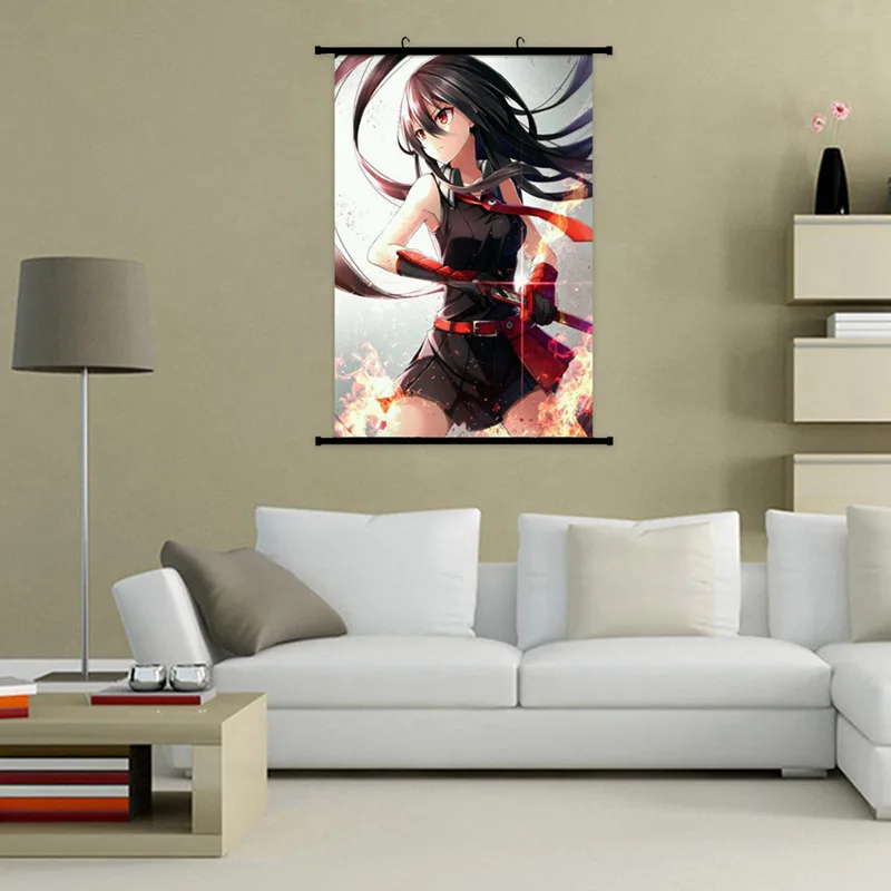 Японского Аниме Убийца Акаме Холст в рулоне живопись настенный свиток плакат Современный художественный плакат домашний декор