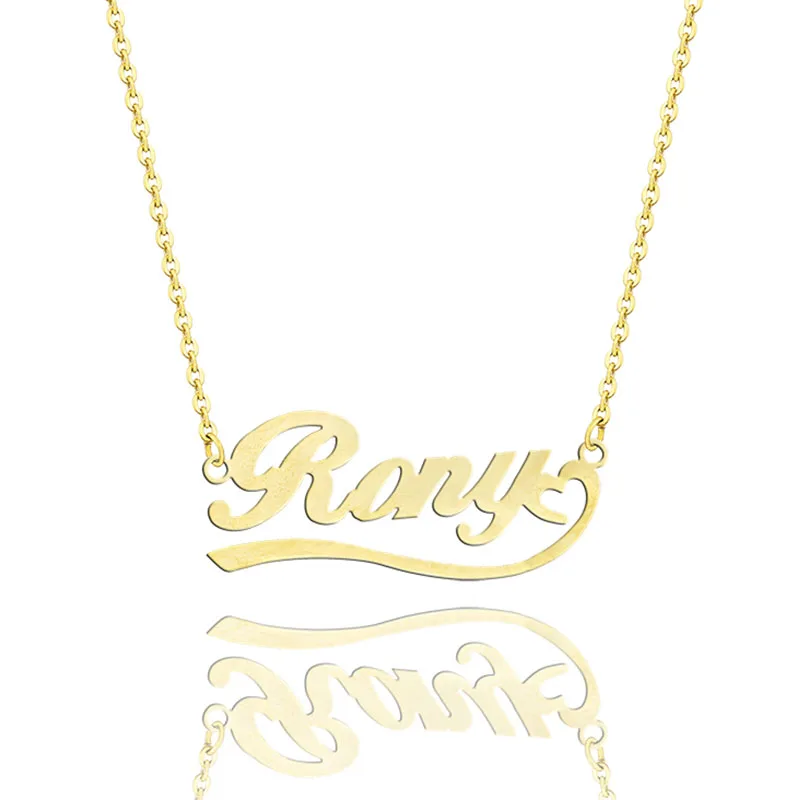 

Custom Name Heart Necklace Personalized Jewelry Stainless Steel Gold Color Chain Ribbon Pendant Choker Bridesmaid BBF Gifts