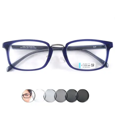 Фотохромные очки для чтения оверсайз+ 1,5+ 1,75+ 2,25+ 2,5+ 2,75+ 3,0+ 3,25+ 3,5+ 3,75+ 4,0+ 4,25+ 4,75+ 5,25 - Цвет оправы: Синий