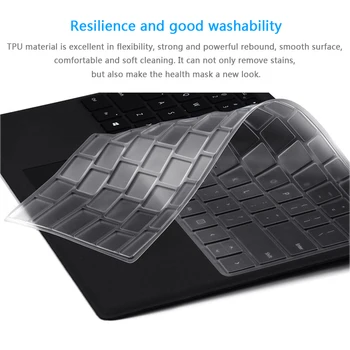 

Keyboard Film For Microsoft Surface Pro 7 Sticker Protective Film Laptop TPU Transparent Protective USA Version Keyboard Film