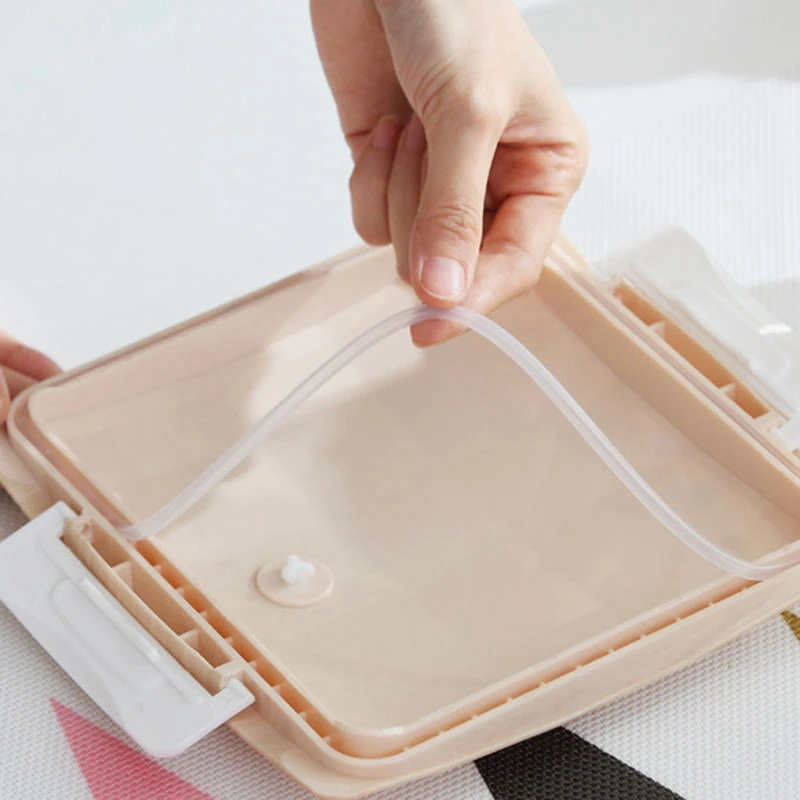 ABSS-однослойный Ланч-бокс для микроволновой печи Bento коробки детский пищевой контейнер для хранения портативный контейнер для пикника 800 мл запаянный герметичный Compa