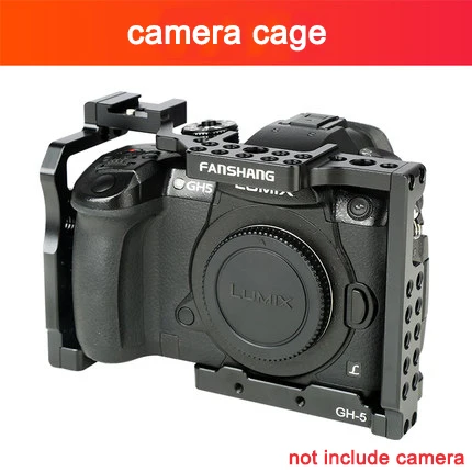 Viltrox камера клетка для Panasonic GH5 GH5S камера защитный чехол с 1/4 ''3/8'' винт Следуйте Фокус ручка сцепление клетка комплект - Цвет: cage only