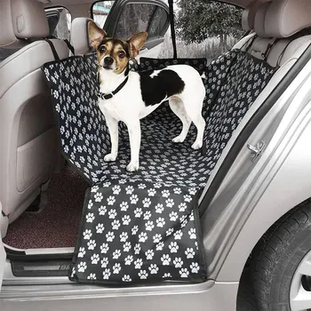 

2019 Newest Pet Car Rear Back Seat Pad Waterproof Oxford Hammock Dog Seat Cover Mats With Safety Buckle Travel Protector For Dog