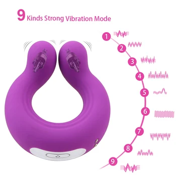 OLO Clitoris Stimulator Massager Vibrator Ring Vibrator Couple Vibrator Penis Clitoral Stimulation 9 Speeds Sex Toys for Adult 2