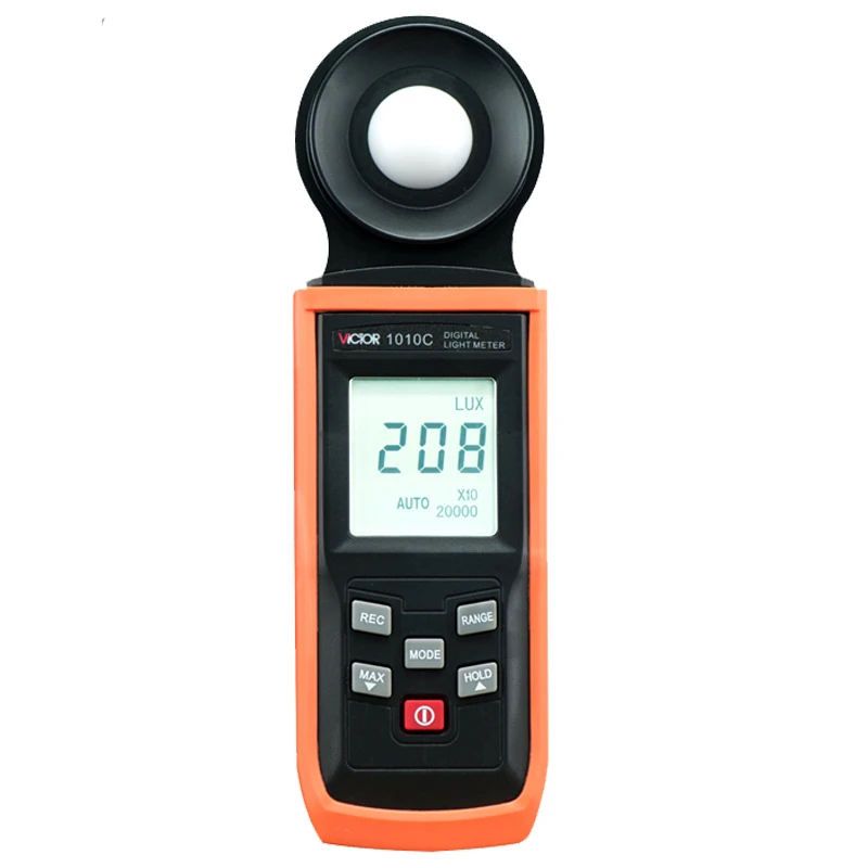 Victor 1010C 1010D Автоматический цифровой светильник Luxmeter 50000 + lux 0 1 фото ручной