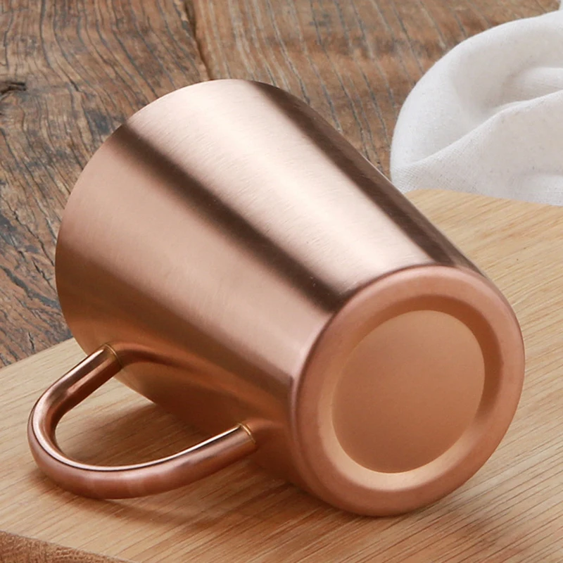 Botique-340Ml двухслойная кофейная чашка из нержавеющей стали креативная чашка для воды с изоляцией от обжигания