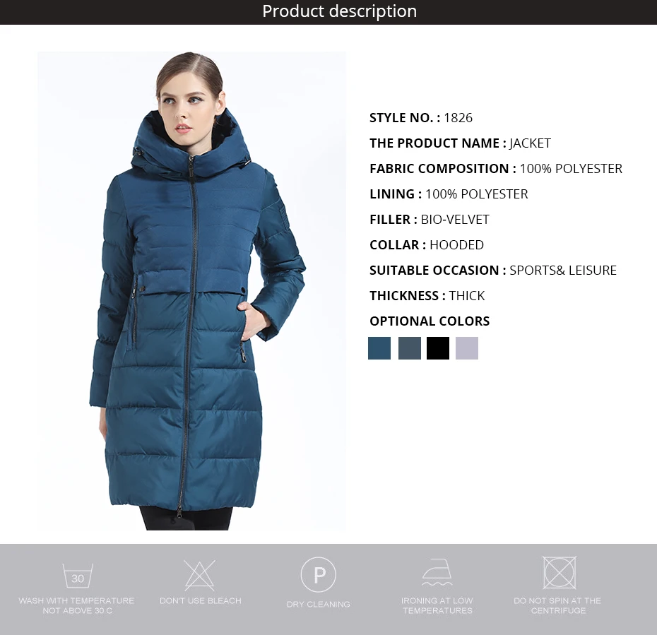 Gasman 2022 marca feminina jaqueta de inverno