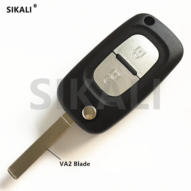 SIKALI дистанционный Автомобильный ключ для Renault Clio Kangoo TWINGO WIND 433 МГц с PCF7961 ID46 чип VA2 Blade