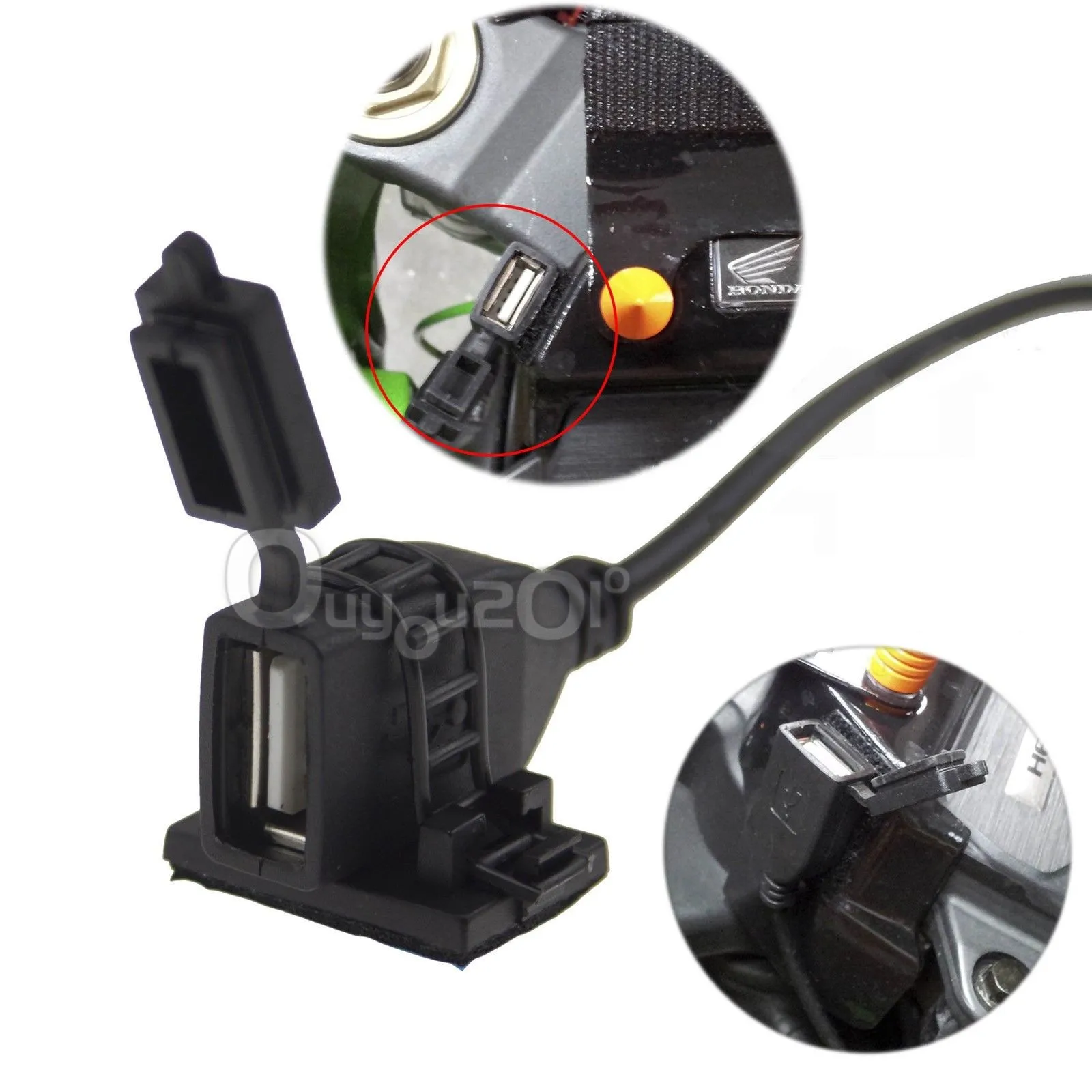 USB Powerport 12V 2.1A двойное зарядное устройство для смартфона iPhone Android GPS для мотоцикла