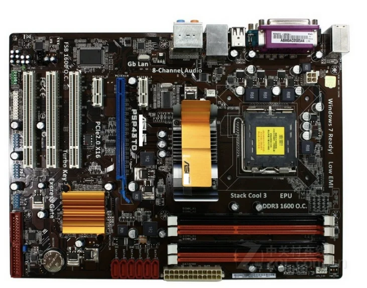 ASUS P5P43TD оригинальная материнская плата LGA 775 DDR3 16 ГБ USB2.0 P43 б/у для настольных ПК |