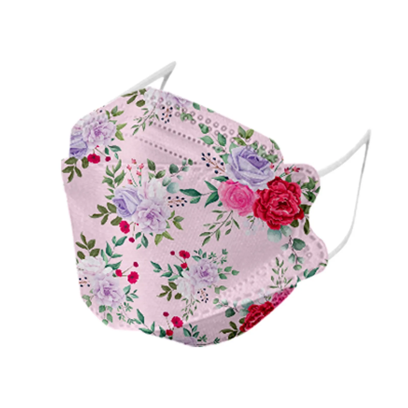 

24 цвета, маска-бриллиант, 10 шт., уличная маска с цветочным принтом, маски-бриллианты типа рыбы, нетканые маски-бриллианты