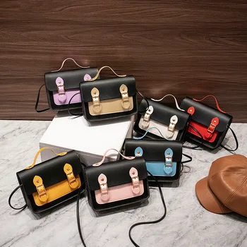 

Retro Alligator Pattern Women Messenger Handbags 2020 Fashion New PU Mini Square Leather Shoulder Bags Females Crossbody Bag