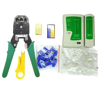

Ethernet Network Cable Tester Crimping Crimper Stripper Cutter Tool Kit Carton Web tools 2019 network tools
