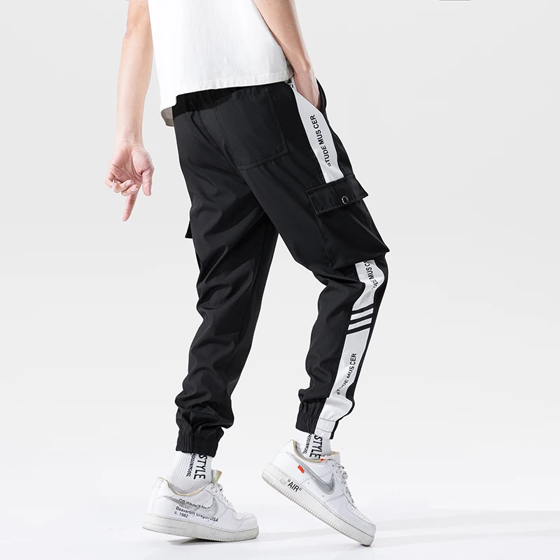 Harajuku Jogging Pants Men Japanese Streetwear Military Cargo Pants Hip Hop Techwear Trousers Sweatpants for Male Korean Clothes