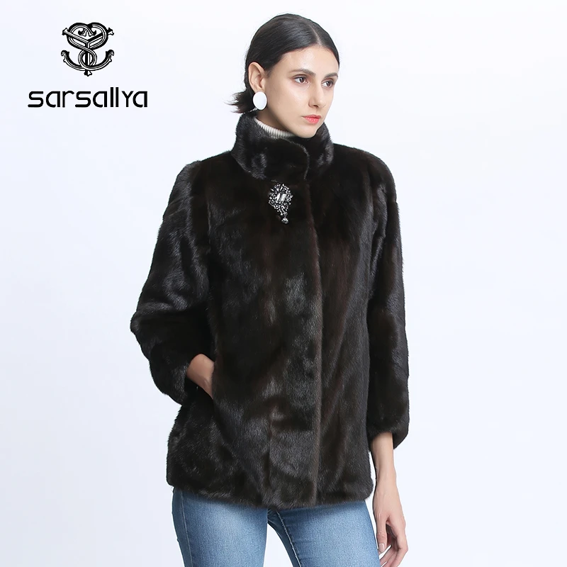 

Mink Coats Women Winter Real Fur Mink Jackets Female Natural Mink Coat Thick Warm Oversize Jackets For Women New Arrival 2020