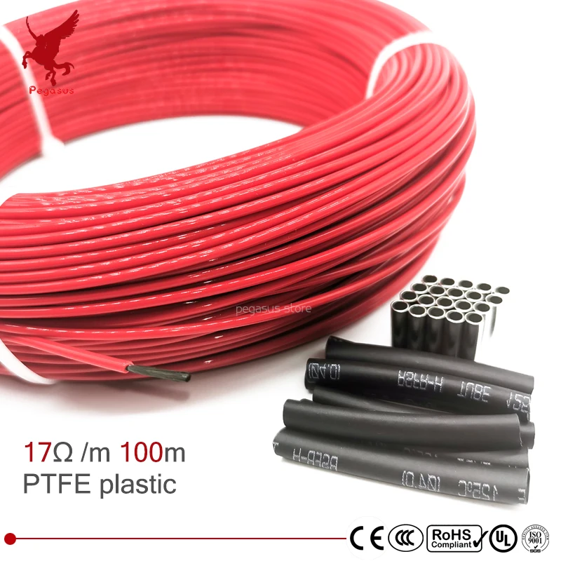 100 м 17ohm многоцелевой 24k PTFE углеродное волокно нагревательный кабель 5 V-220 V теплый пол высокое качество инфракрасный нагревательный провод т... 100 м 17ohm многоцелевой 24k PTFE углеродное волокно нагревательный кабель 5 V-220 V теплый пол высокое качество инфракрасный нагревательный провод т...