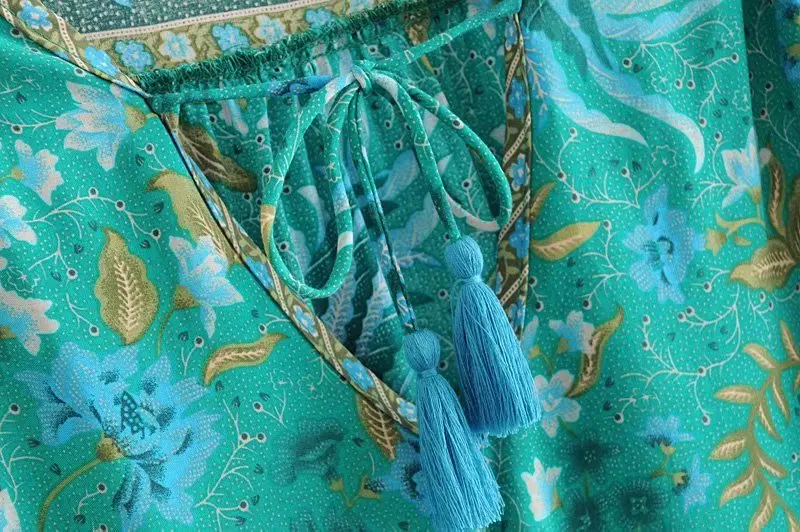 Boho Queens хиппи Для женщин искусственный шелк хлопковое детское пляжное платье с