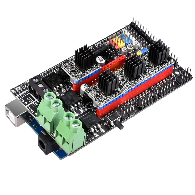 Ramps 1,6 плюс панель управления расширения модернизированная Ramps 1,4 3D материнская плата поддержка A4988 DRV8825 TMC2130 драйвер Reprap Mendel для