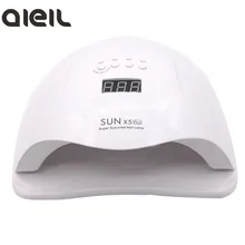 Гибридная лампа для маникюра SUN X5plus, ультрафиолетовая/LED-лампа для сушки гель-лака, 80 Вт