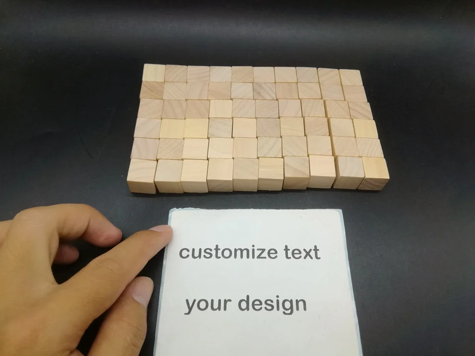 Лазерная гравировка 6*10 шт 15 мм деревянный куб головоломка Customzie фото пара подарок на день рождения