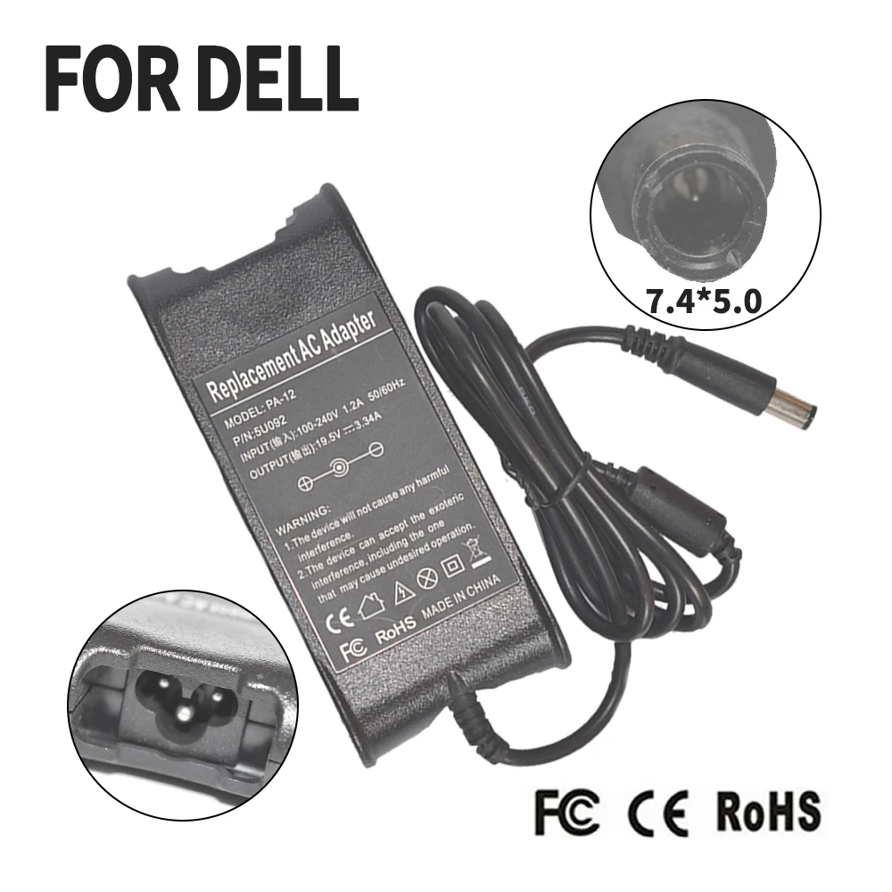 

Free Shipping! 19.5V 3.34A 65W AC Adapter Laptop Charger For Dell 6000 NX061 DA65NS4-00 Notebook Power Supply