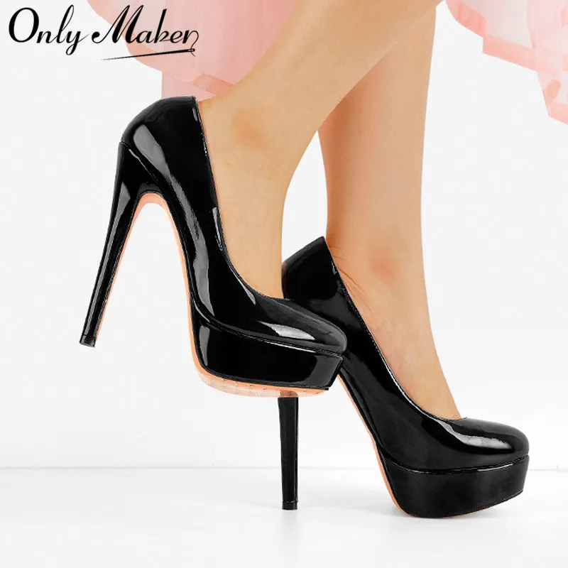 Onlymaker Women's Platform Thin Heels Sexy Stiletto 16cm High Heel ...