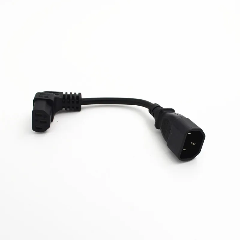 High Qulity IEC 320 C14 Male to C13 Female PLug PDU/UPS Extension Power cable Connector 90 degrees right angle FOR Car TV | Электроника