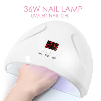

Nail Lamp 36W Nail Photo Therapy Lamp Smart Sensor Nail Machine Dual Light Source LED Photo Therapy Lamp Nail Smart Dryer