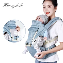 Honeylulu, хлопок, переноска для ребенка, многофункциональный, Хипсит, слинг для новорожденных, 3 в 1, кенгуру, Детская накидка, Ergoryukzak, детский рюкзак, ремень